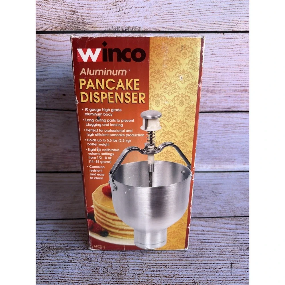 Winco APCD-6 Aluminum Pancake Waffle Batter Portioned Dispenser Commercial